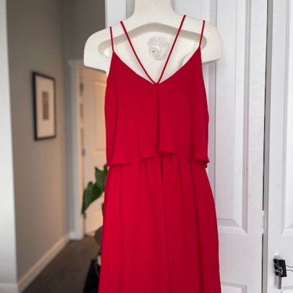 Spaghetti strap red dress - Picture 2 of 6